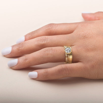 JBJ Semi Bezel Diamond Engagement Ring