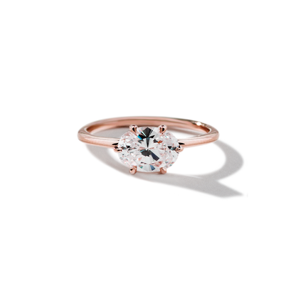 JBJ East-West Diamond Engagement Ring