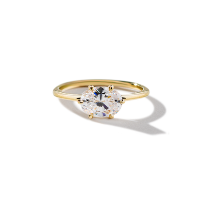 JBJ East-West Diamond Engagement Ring