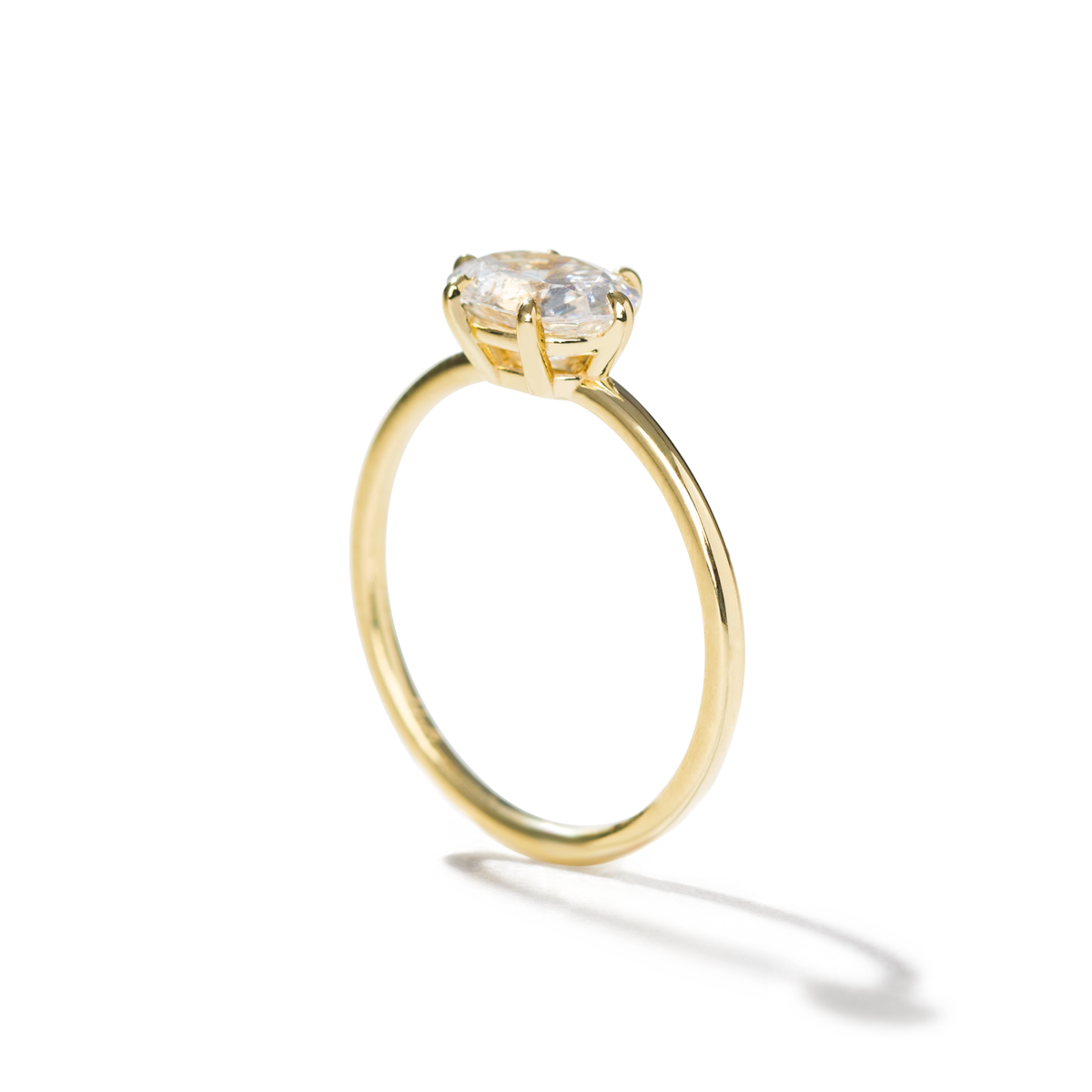 JBJ East-West Diamond Engagement Ring