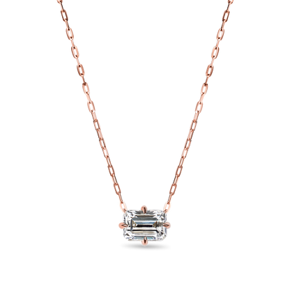 Everyday Emerald Cut Diamond Pendant