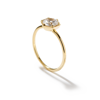 JBJ Semi Bezel Diamond Engagement Ring