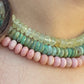 Rose Pink Opal Bead Necklace