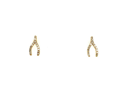 Baby Wishbone Studs