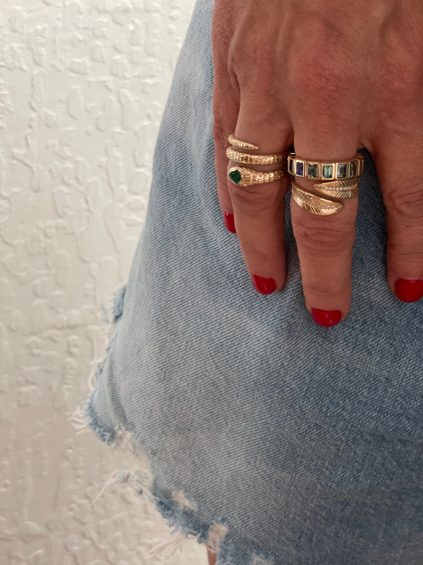 Arlene Gold Snake Ring