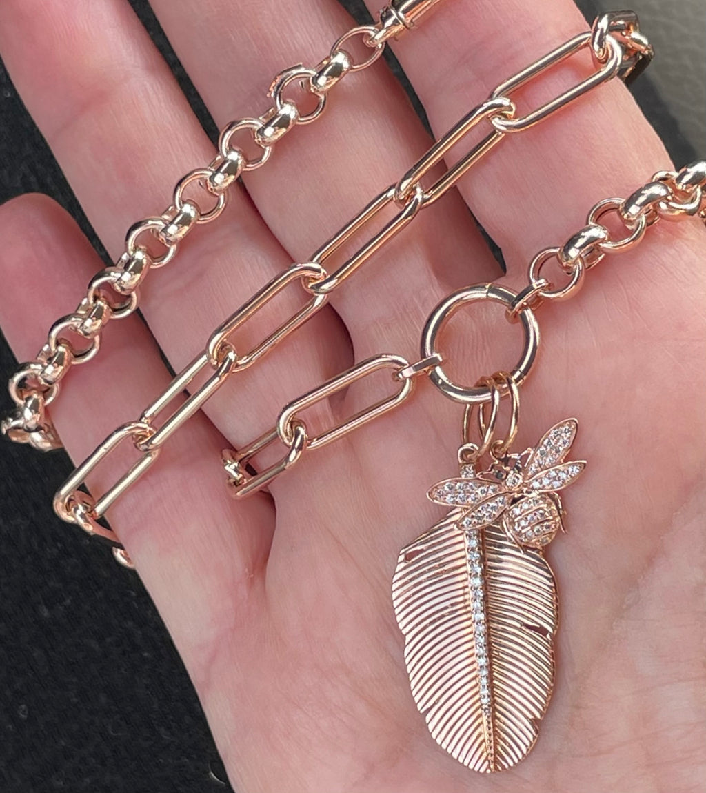 Baby Sarina Gold Bee Pendant