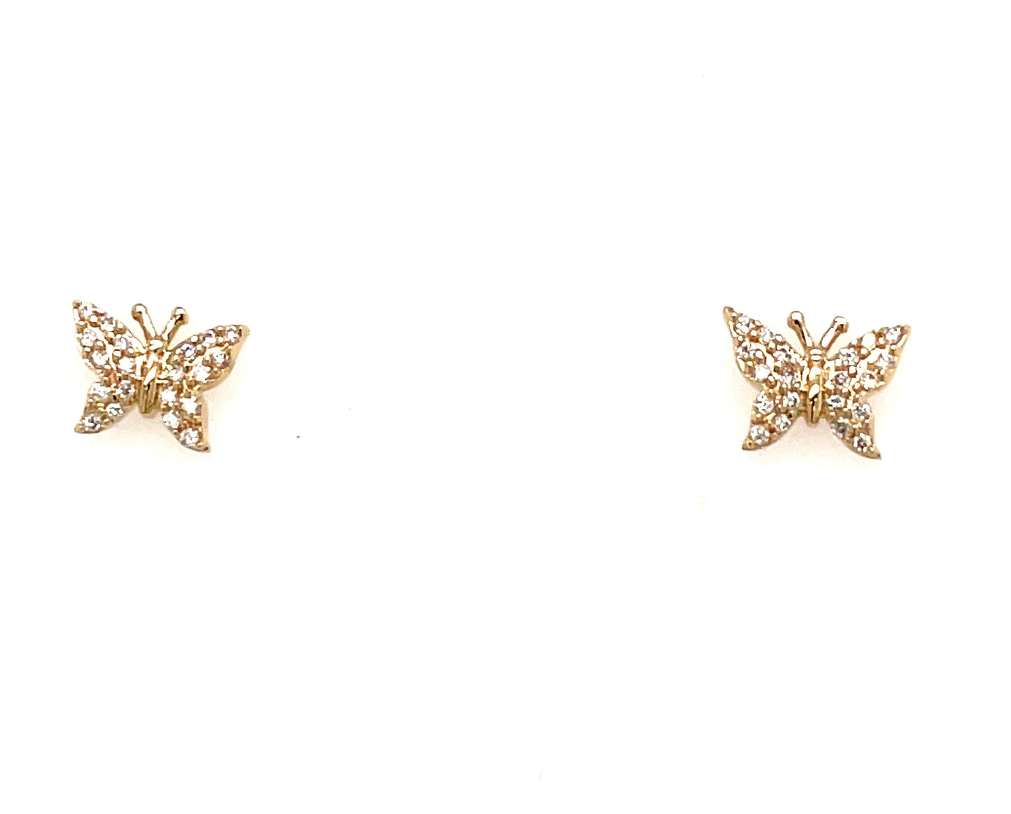 Baby Butterflies Diamond Stud Earrings