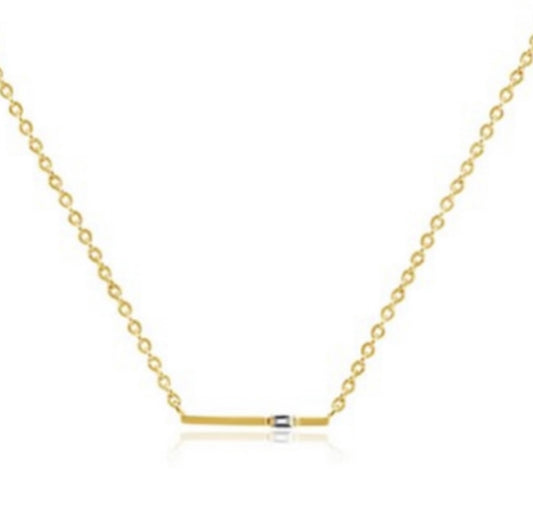 Baby Gold Bar Necklace