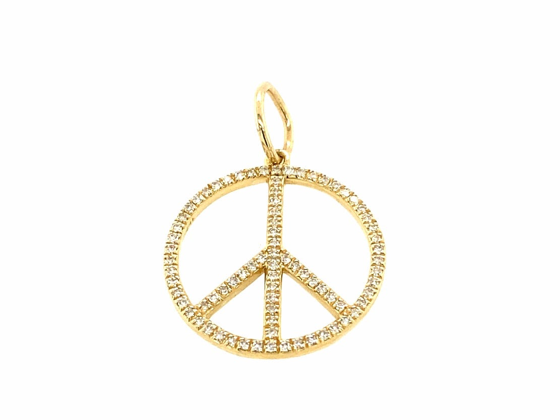 Round Peace Pendant