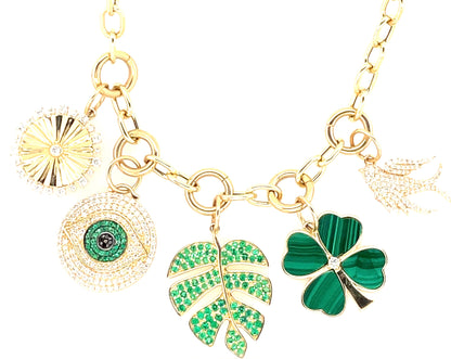 Emerald Leaf pendant. 