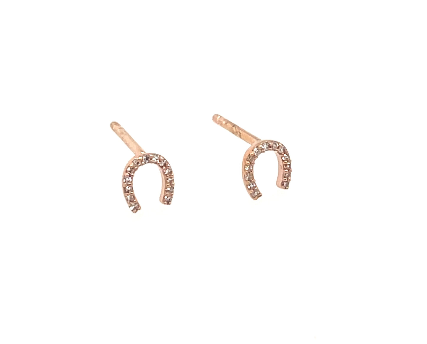 Mini Luck Horseshoe Stud Earrings