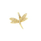 Charis 14k yellow gold diamond dragonfly.
