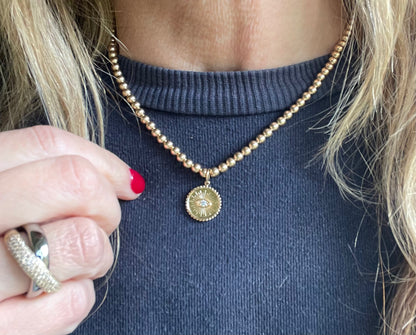 Des Evil Eye Pendant