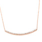 Our diamond bar necklace is the perfect everyday necklace. Available in 14k yellow & rose gold.
