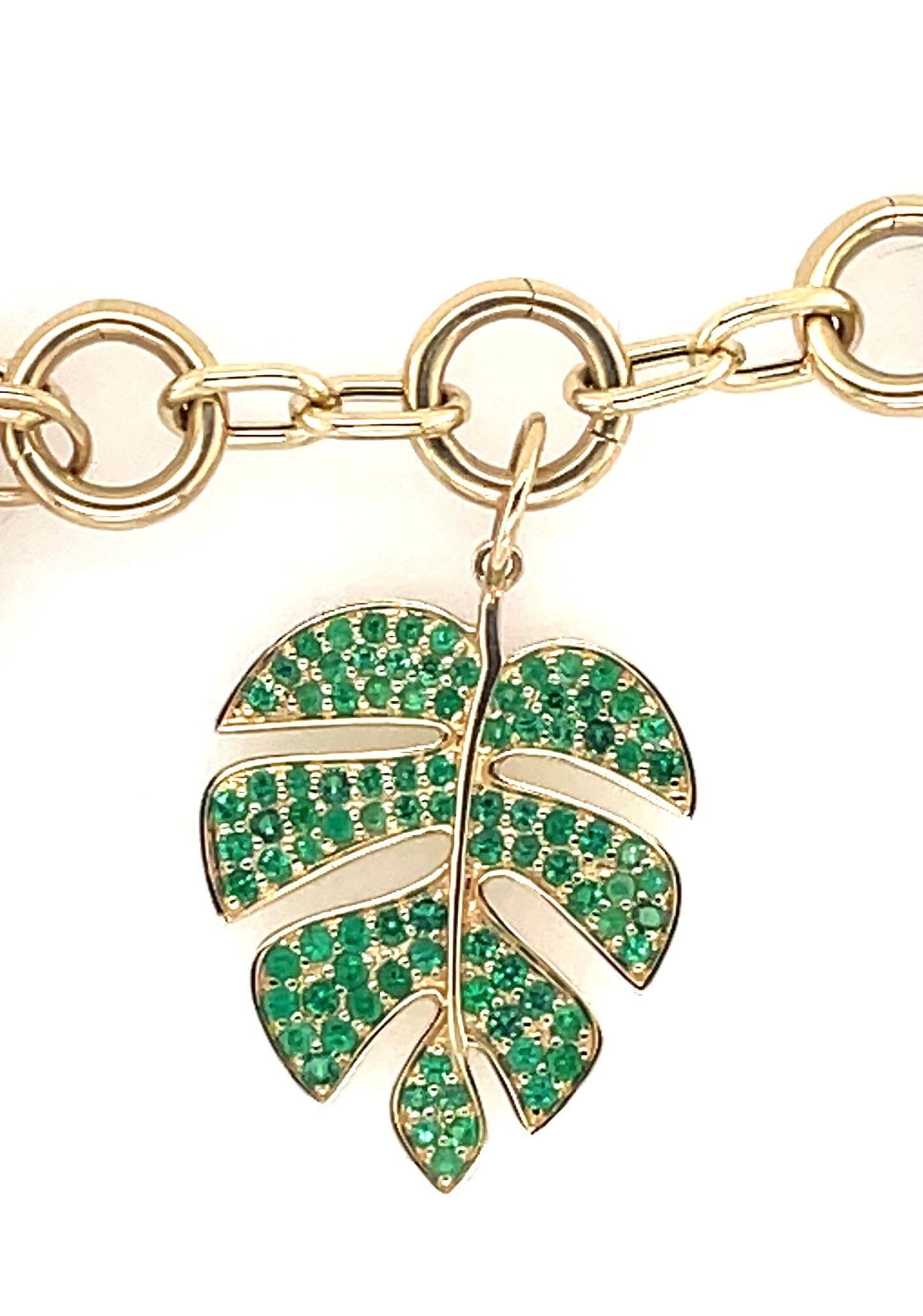 Emerald Leaf pendant. 