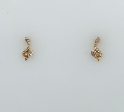 Cora Serpent Stud Earrings