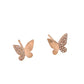 New Beginnings Butterfly Diamond Stud Earrings