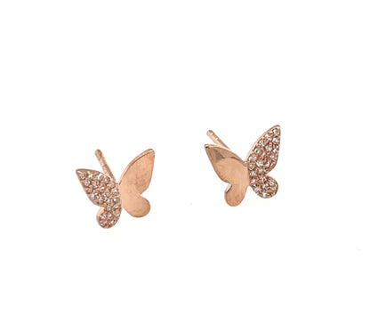 New Beginnings Butterfly Diamond Stud Earrings