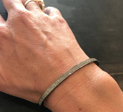 Pave diamond tennis bracelet Clearance